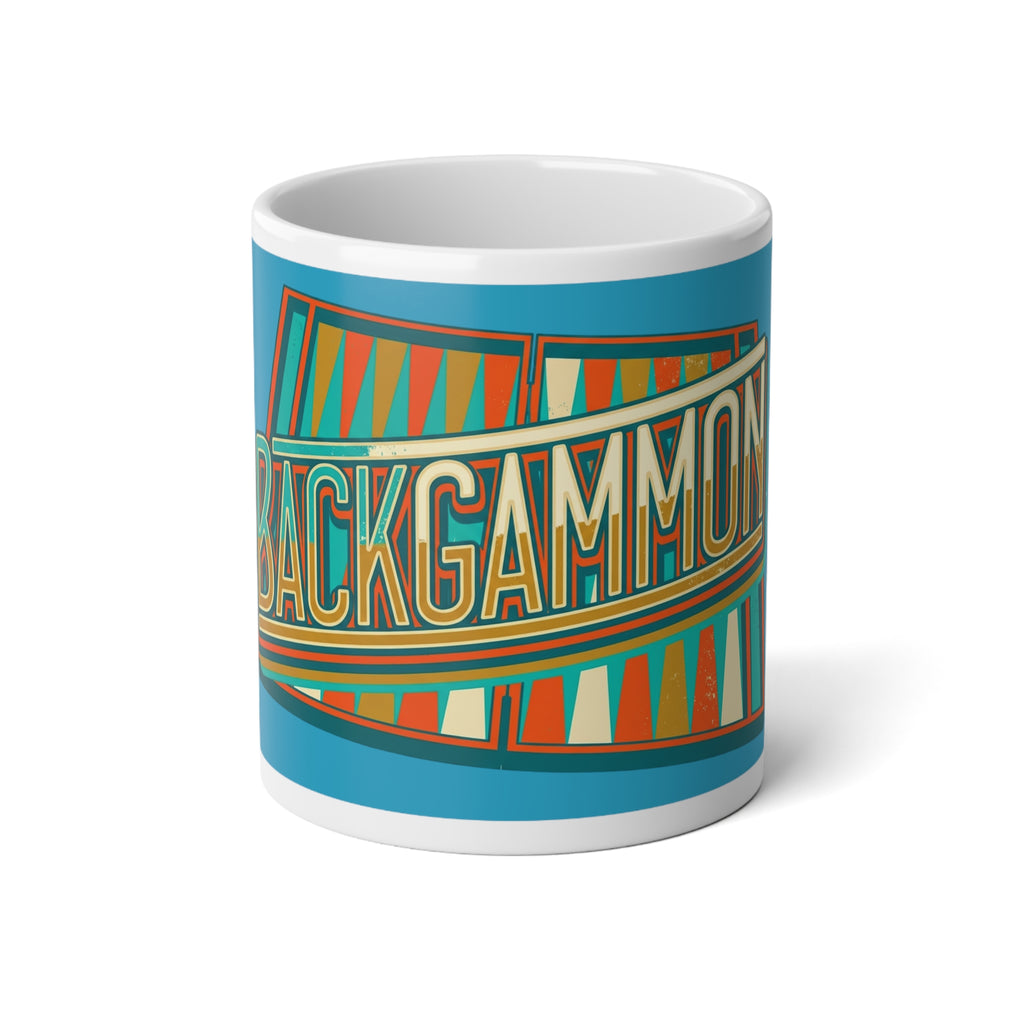 Backgammon Retro Jumbo Mug, 20oz