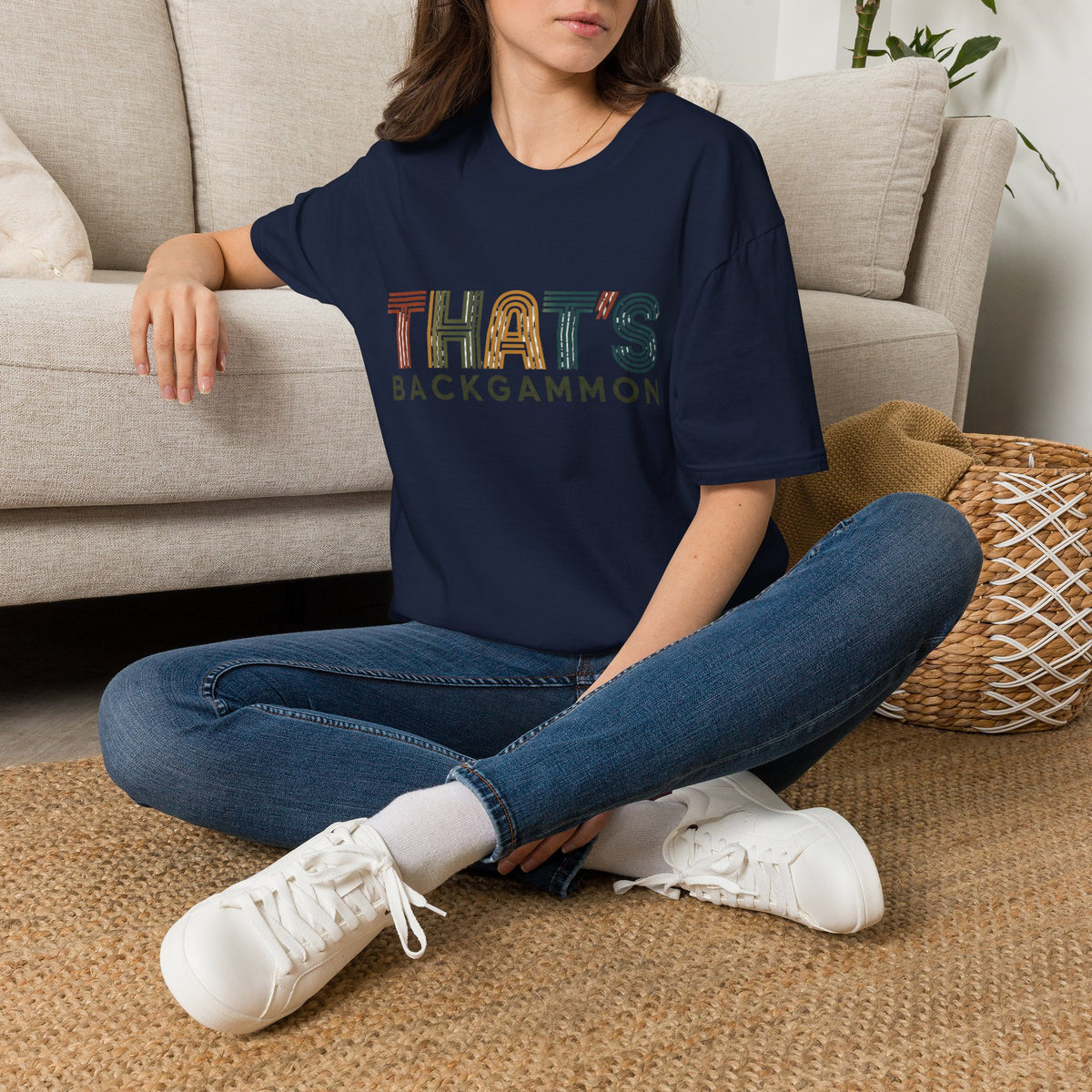 That's Backgammon 2 T-Shirt — Retro Typography Board Game Tee