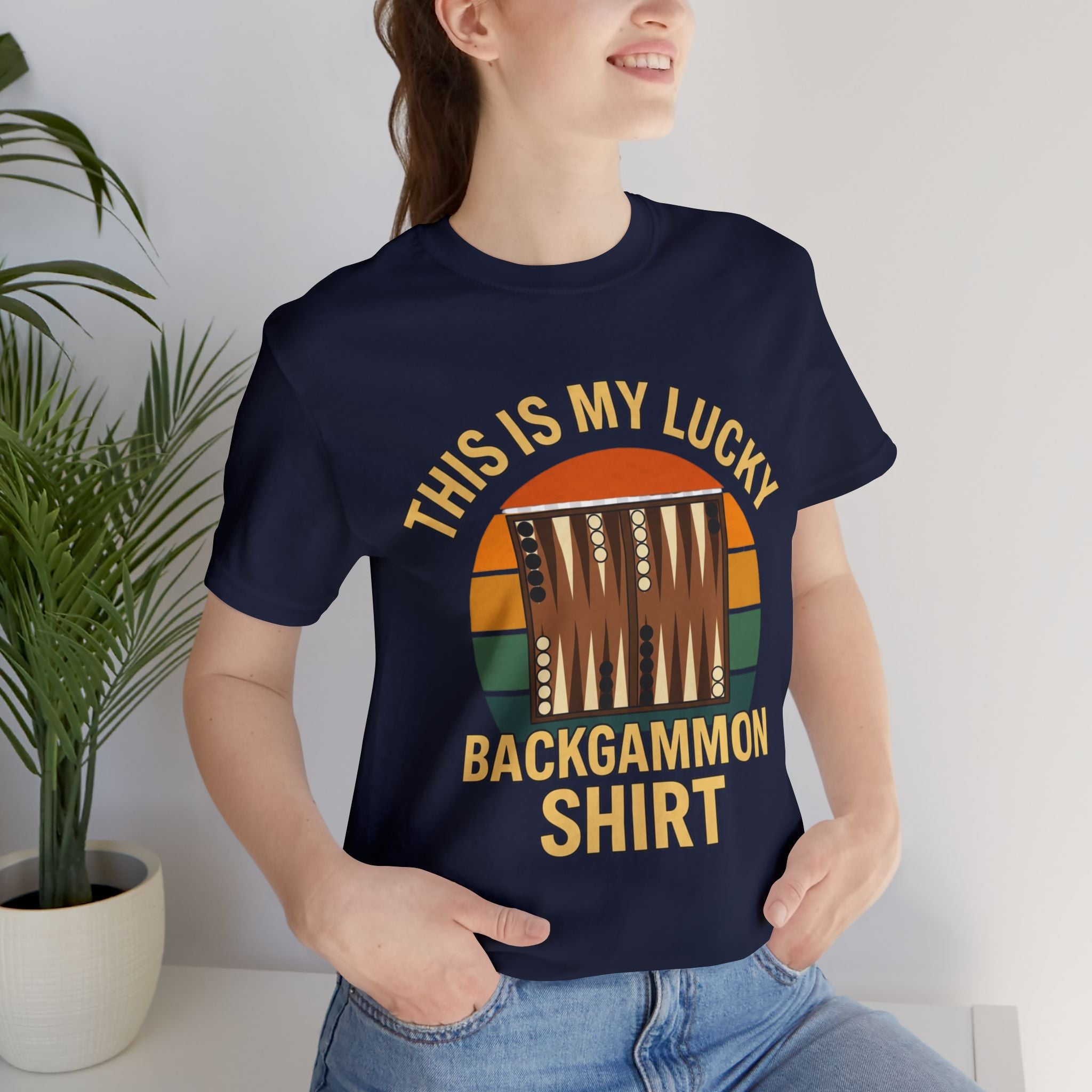 This Is My Lucky Backgammon Shirt Unisex Jersey T-shirt