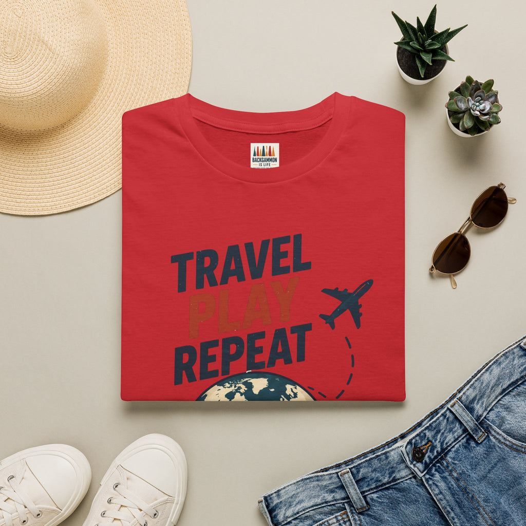 Travel Play Repeat T-Shirt – Backgammon
