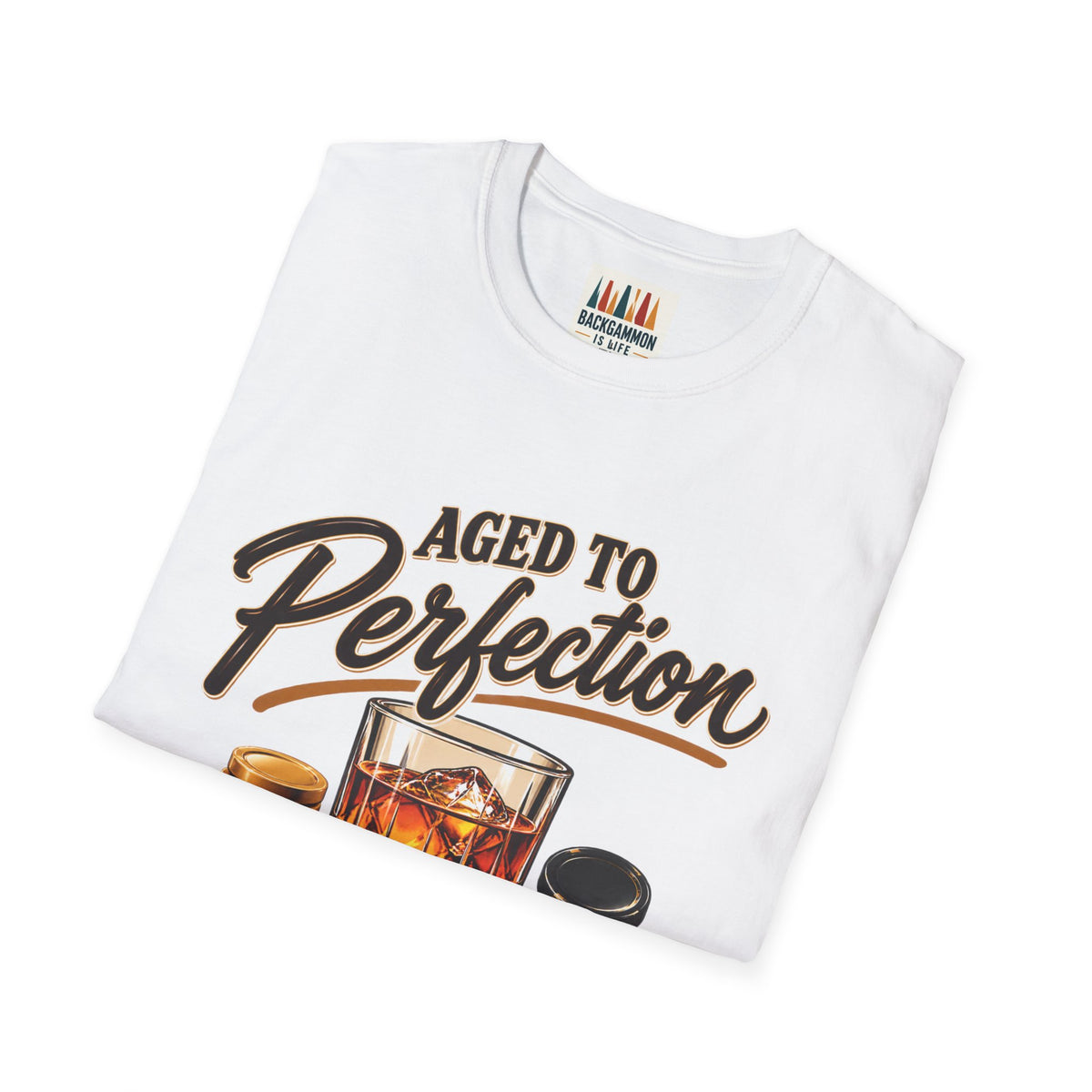Aged to Perfection – Bourbon & Backgammon T-Shirt