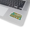 Backgammon Retro Kiss-Cut Sticker