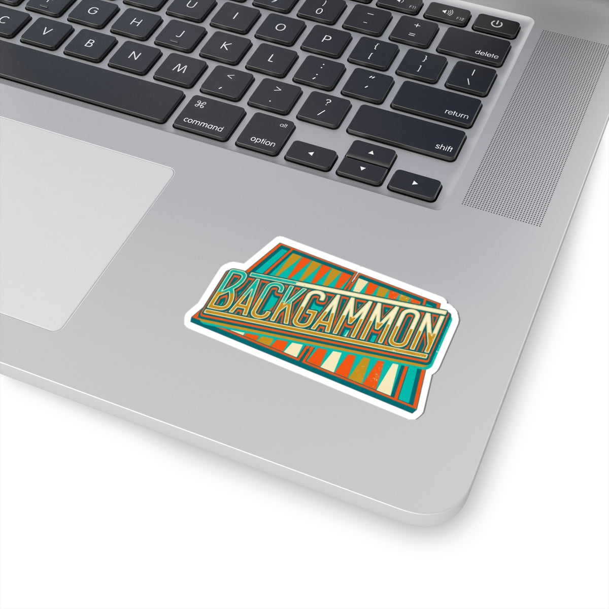 Backgammon Retro Kiss-Cut Sticker