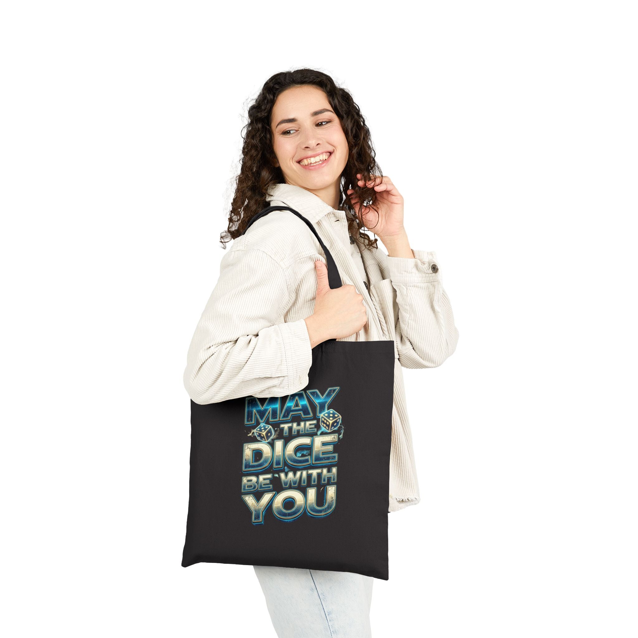 May The Dice Be With You Cotton Canvas Tote Bag