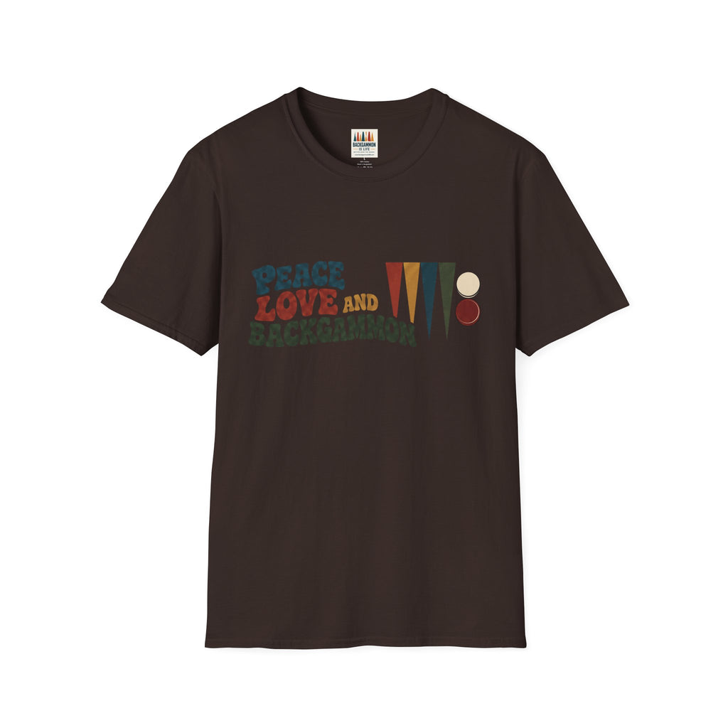 Peace, Love and Backgammon T-Shirt