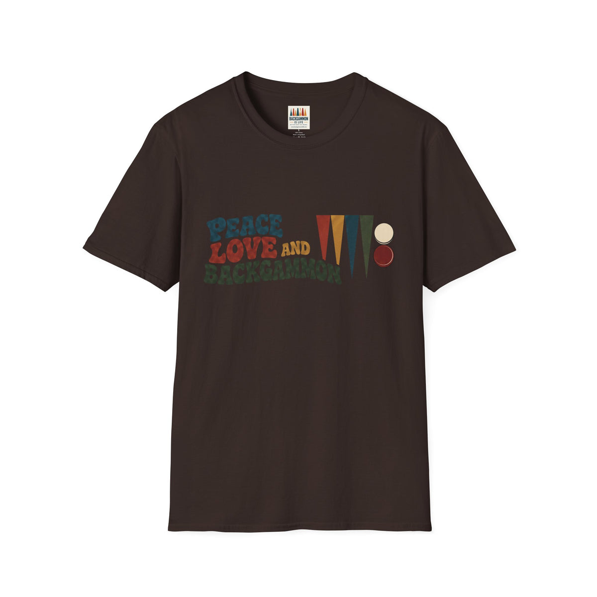 Peace, Love and Backgammon T-Shirt