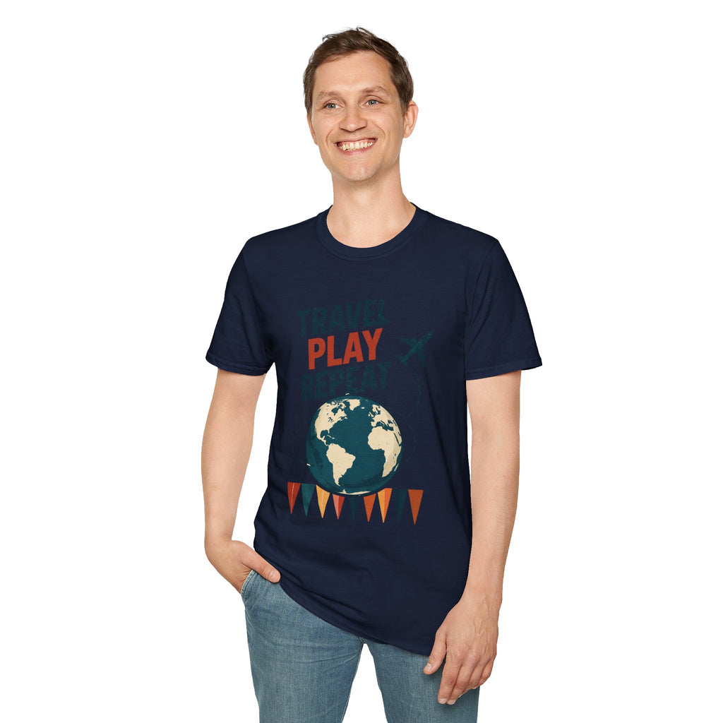 Travel Play Repeat T-Shirt – Backgammon