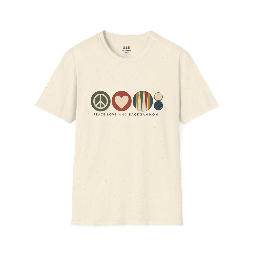 Peace Love and Backgammon 2 T-Shirt