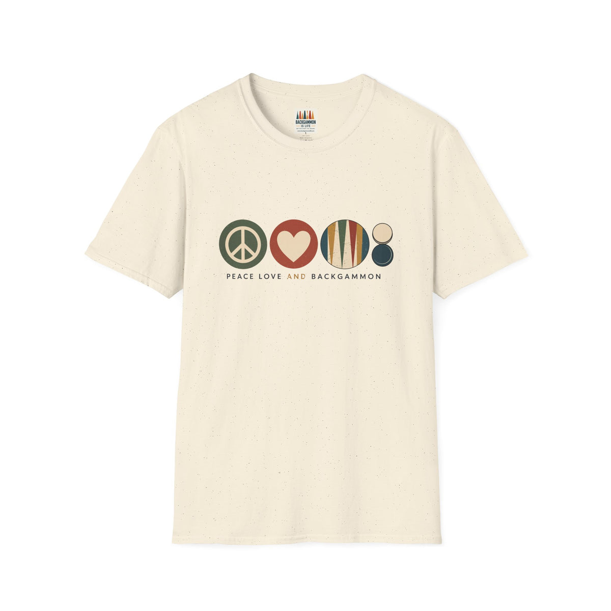 Peace Love and Backgammon 2 T-Shirt