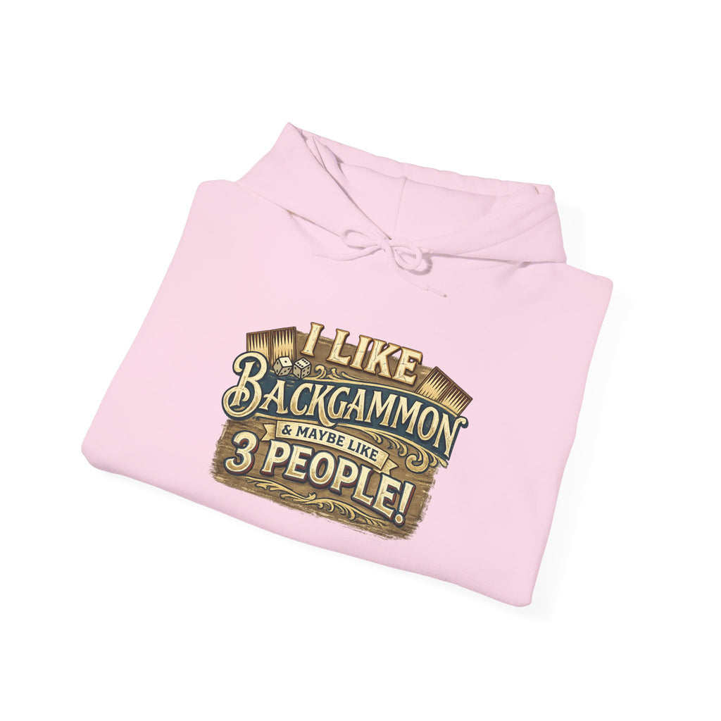I Like Backgammon & Maybe Like 3 People Unisex Heavy Blend™ Hooded Sweatshirt
