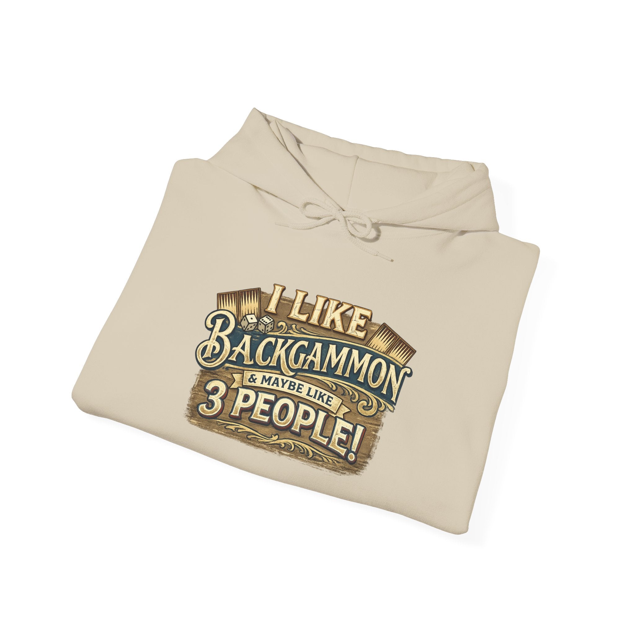 I Like Backgammon & Maybe Like 3 People Unisex Heavy Blend™ Hooded Sweatshirt