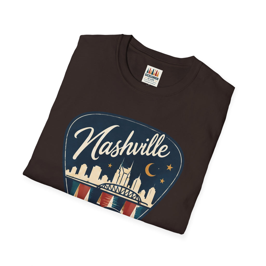 Nashville and Backgammon 2 T-Shirt — "Always a Good Idea" Vintage City Game Tee