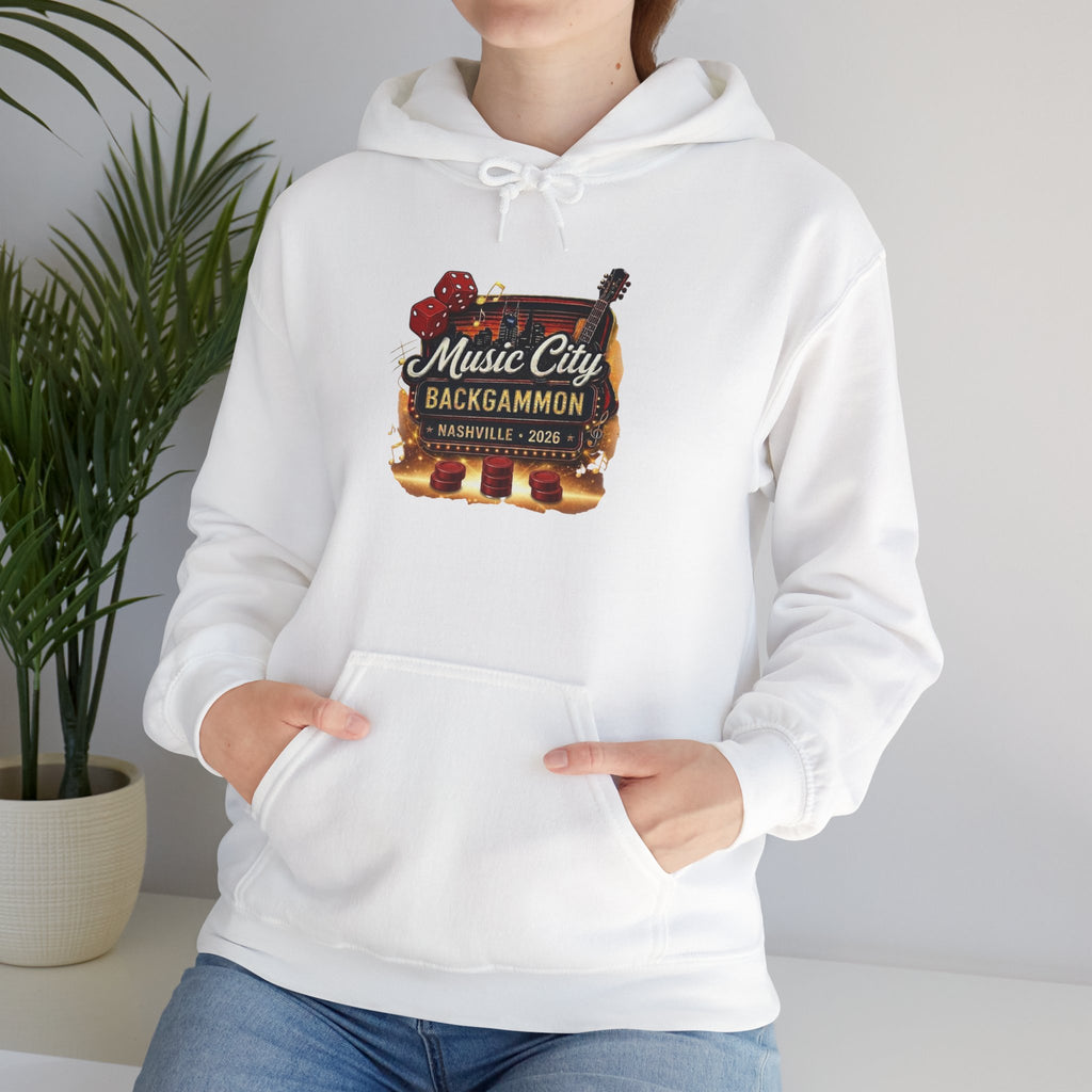 Music City Backgammon Nashville 2026 — Unisex Heavy Blend™ Hooded Sweatshirt