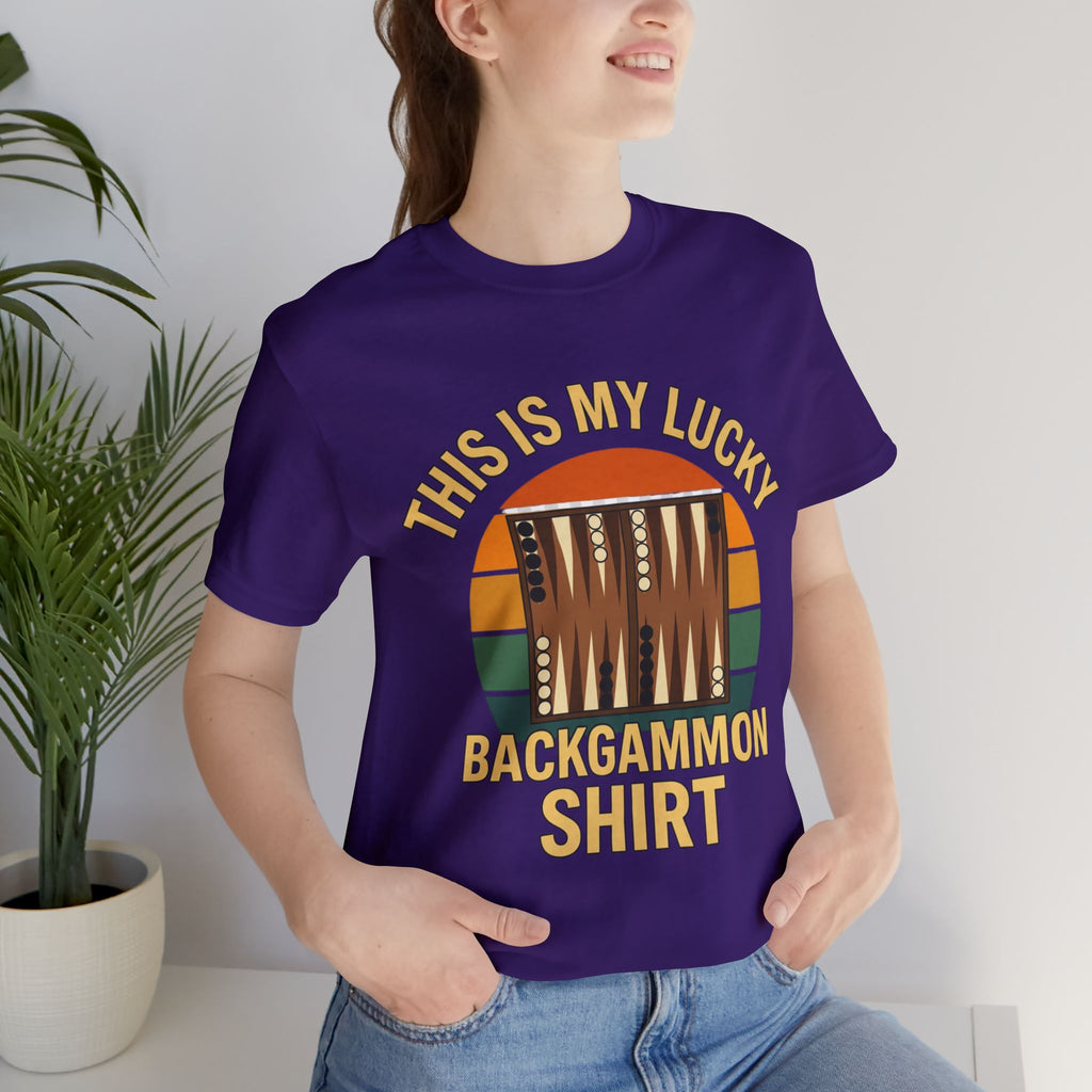 This Is My Lucky Backgammon Shirt Unisex Jersey T-shirt