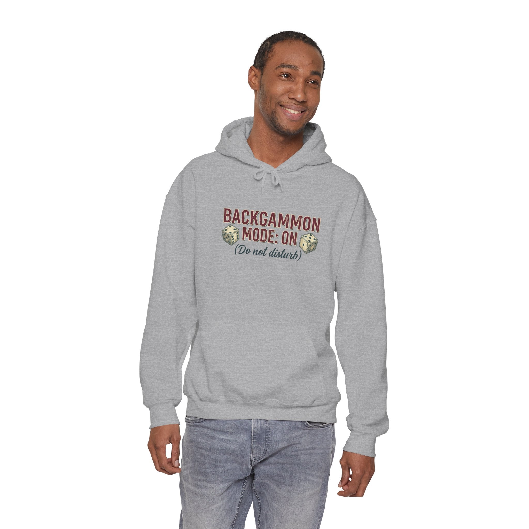 Backgammon Mode: On. Do Not Disturb Unisex Heavy Blend™ Hooded Sweatshirt