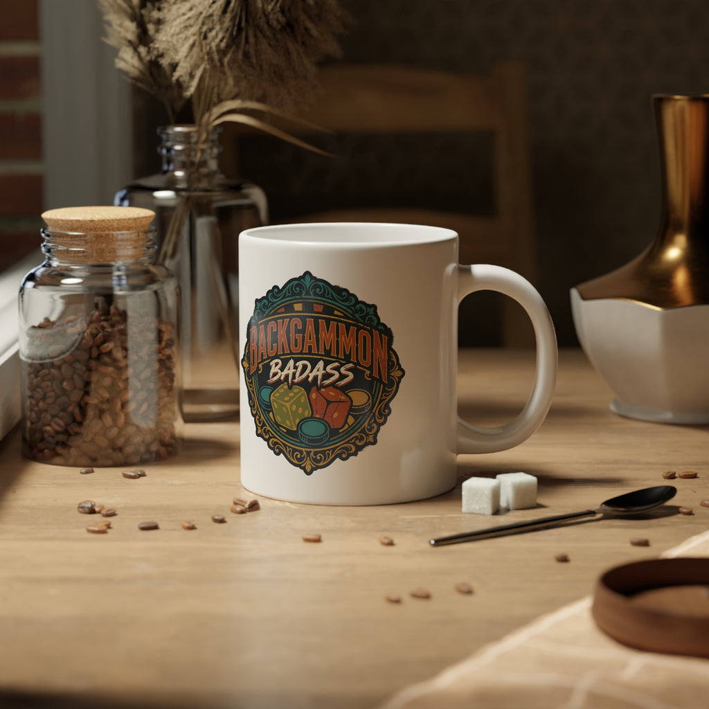Backgammon Badass Jumbo Mug, 20oz
