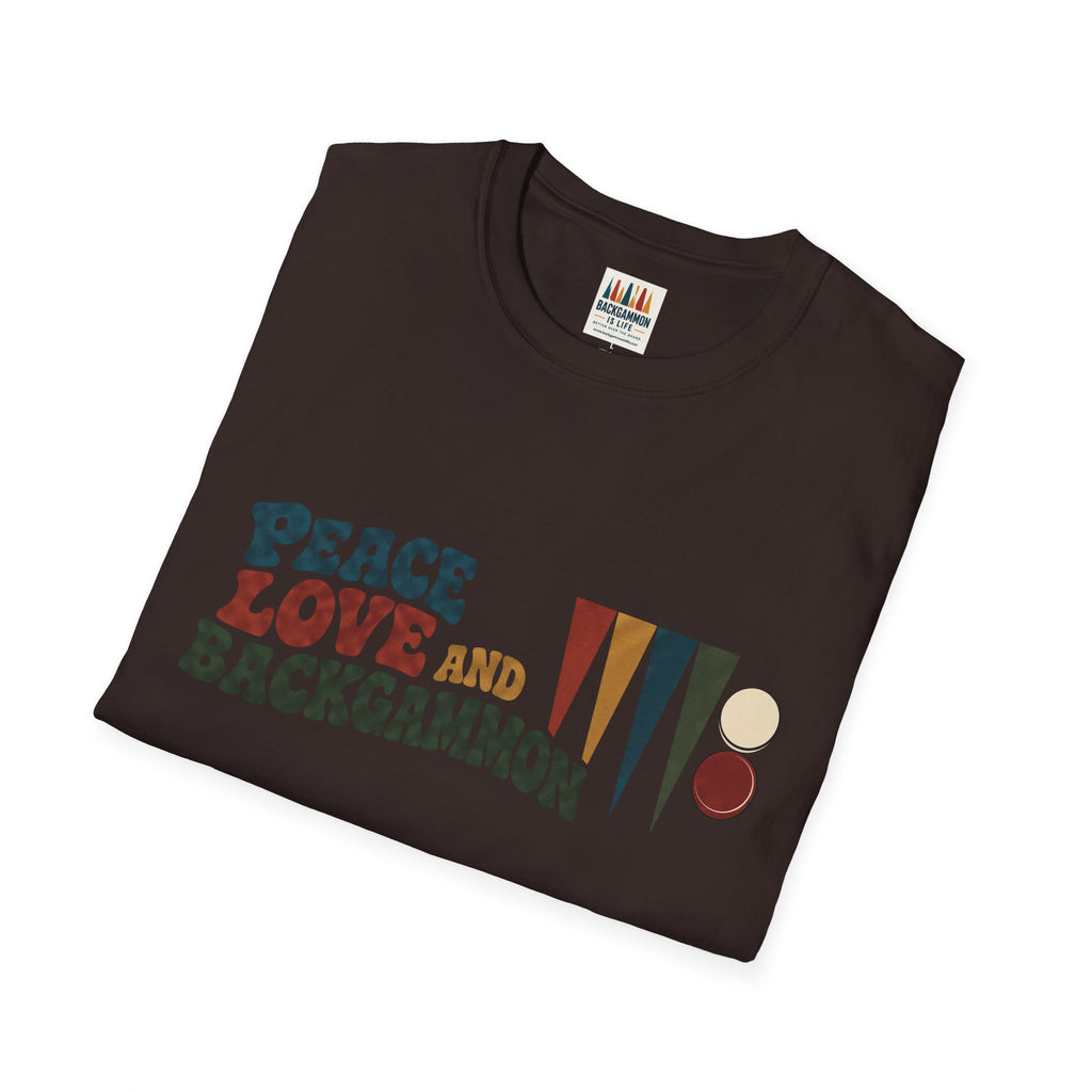 Peace, Love and Backgammon T-Shirt