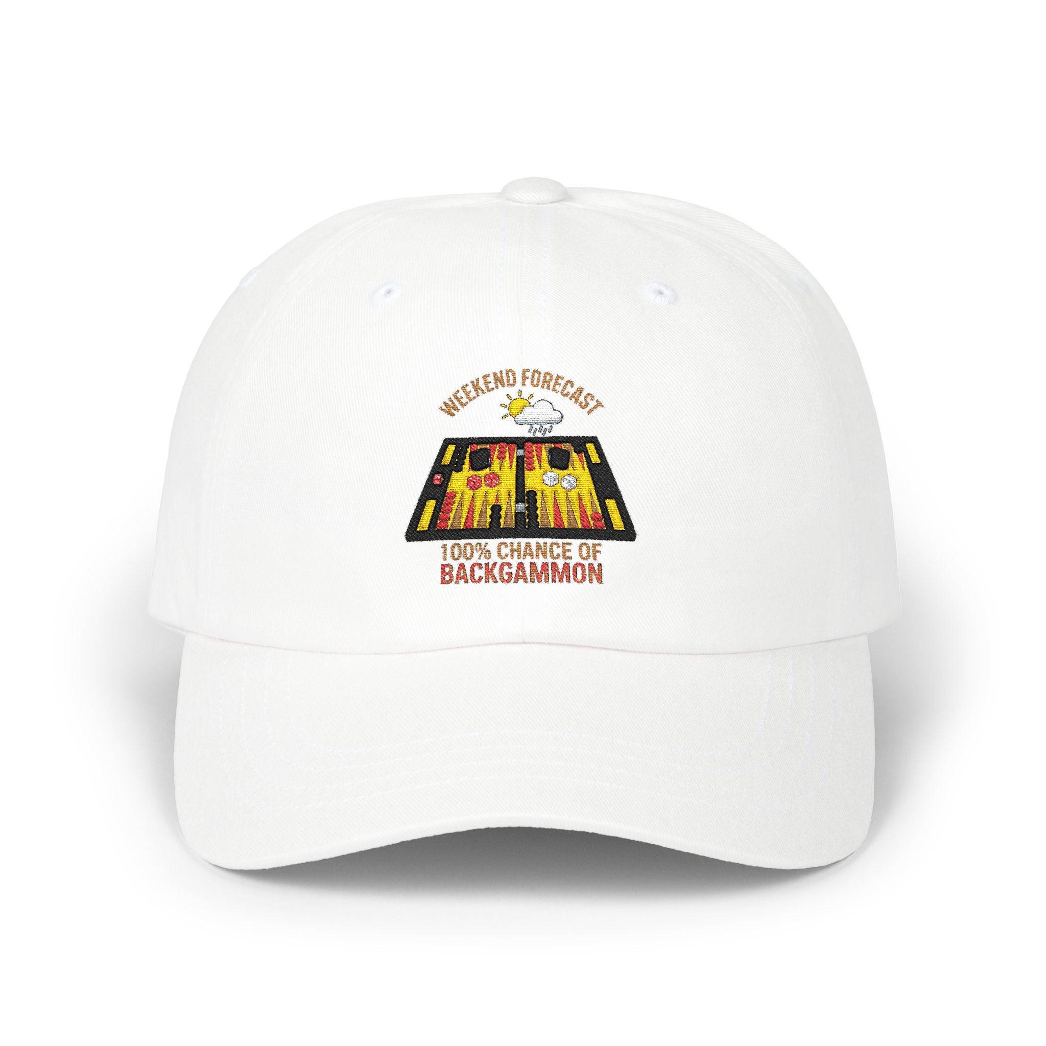 Weekend Forecast: 100% Chance of Backgammon Embroidered Hat