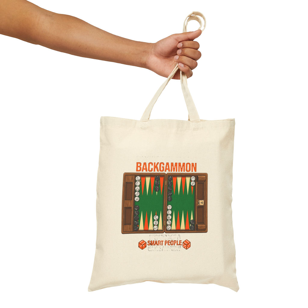 "It's Okay If You Don't Like Backgammon" Canvas Tote Bag — 'Backgammon' Game Board Design for Players & Gifts