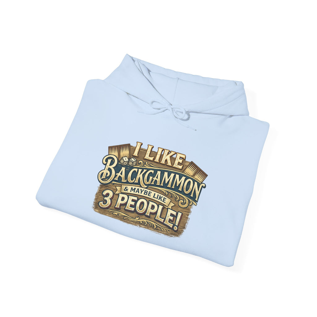 I Like Backgammon & Maybe Like 3 People Unisex Heavy Blend™ Hooded Sweatshirt