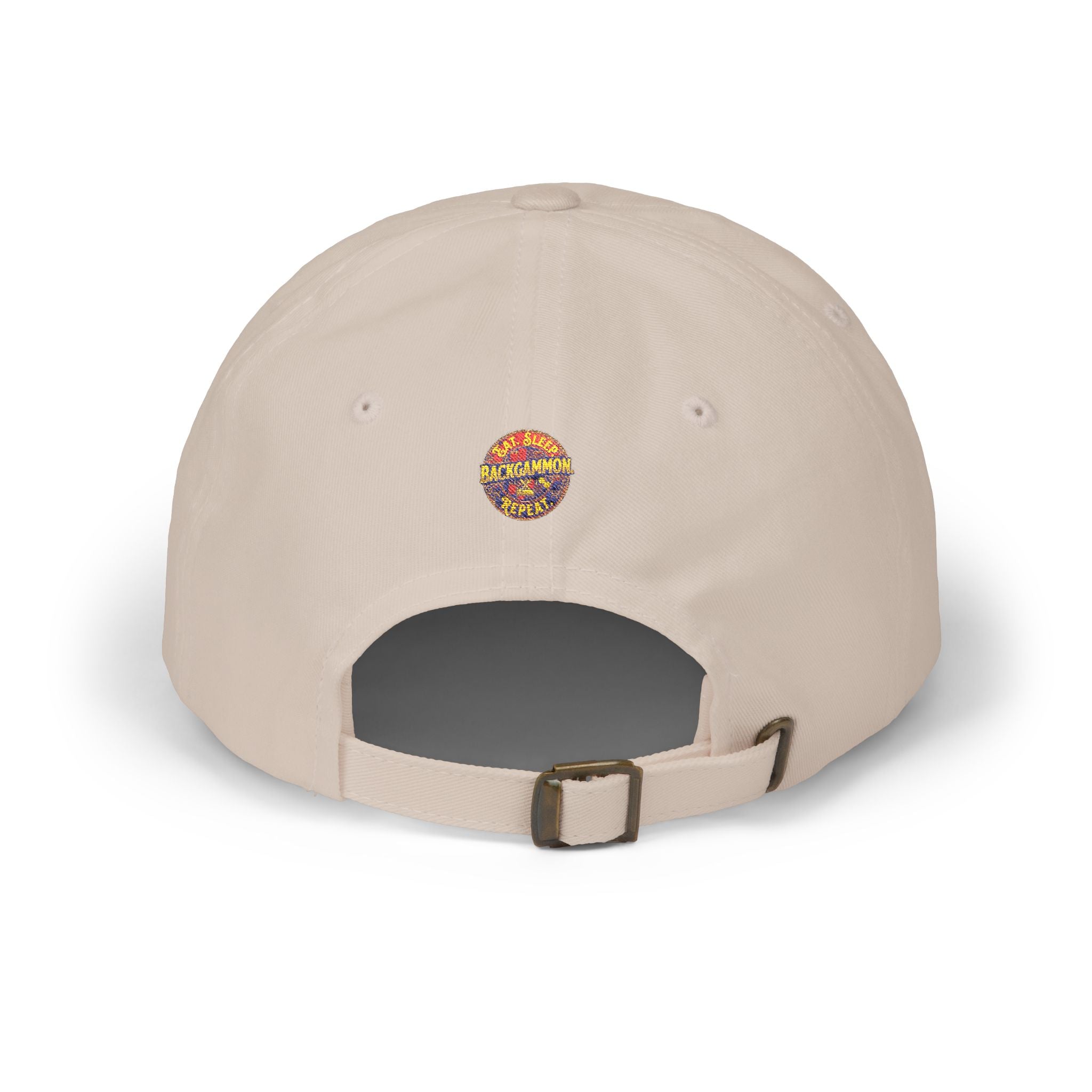 Eat. Sleep. Backgammon. Repeat. Cap — Embroidered Baseball Hat