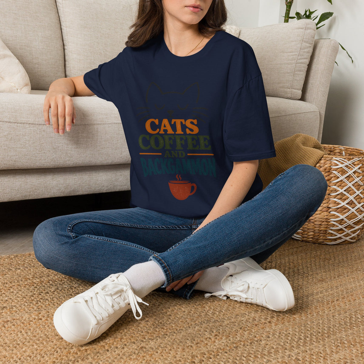 Cats, Coffee and Backgammon 1 T-Shirt