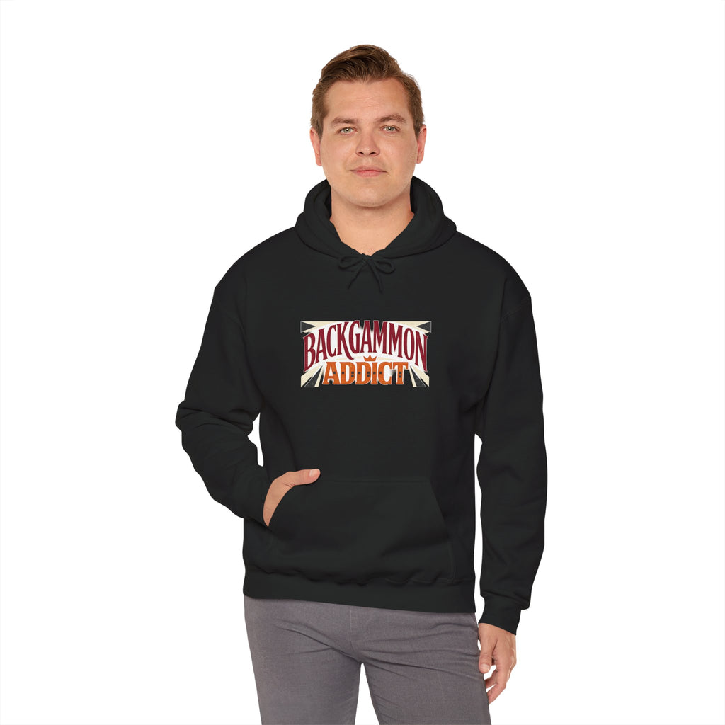 Backgammon Addict Hoodie — Graphic Backgammon Player Pullover