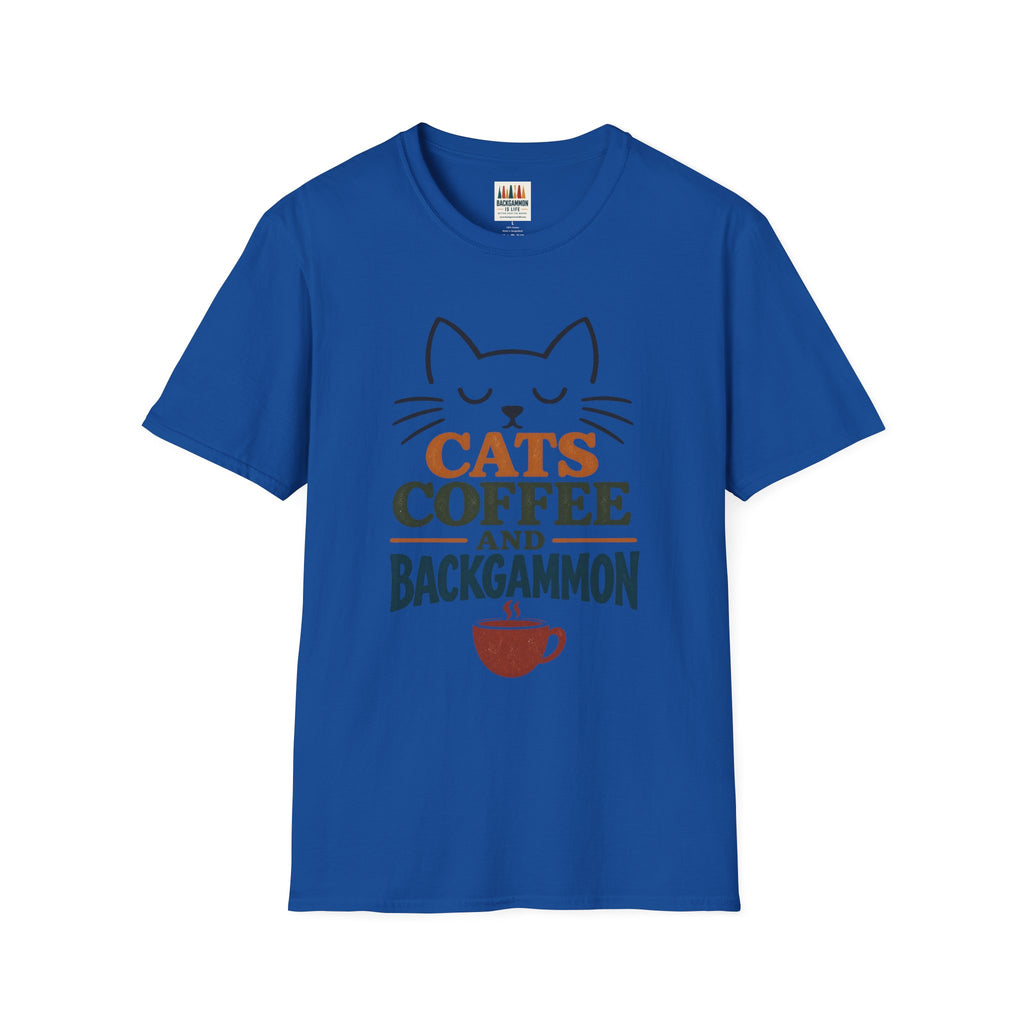 Cats, Coffee and Backgammon 1 T-Shirt