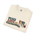 Peace, Love and Backgammon T-Shirt