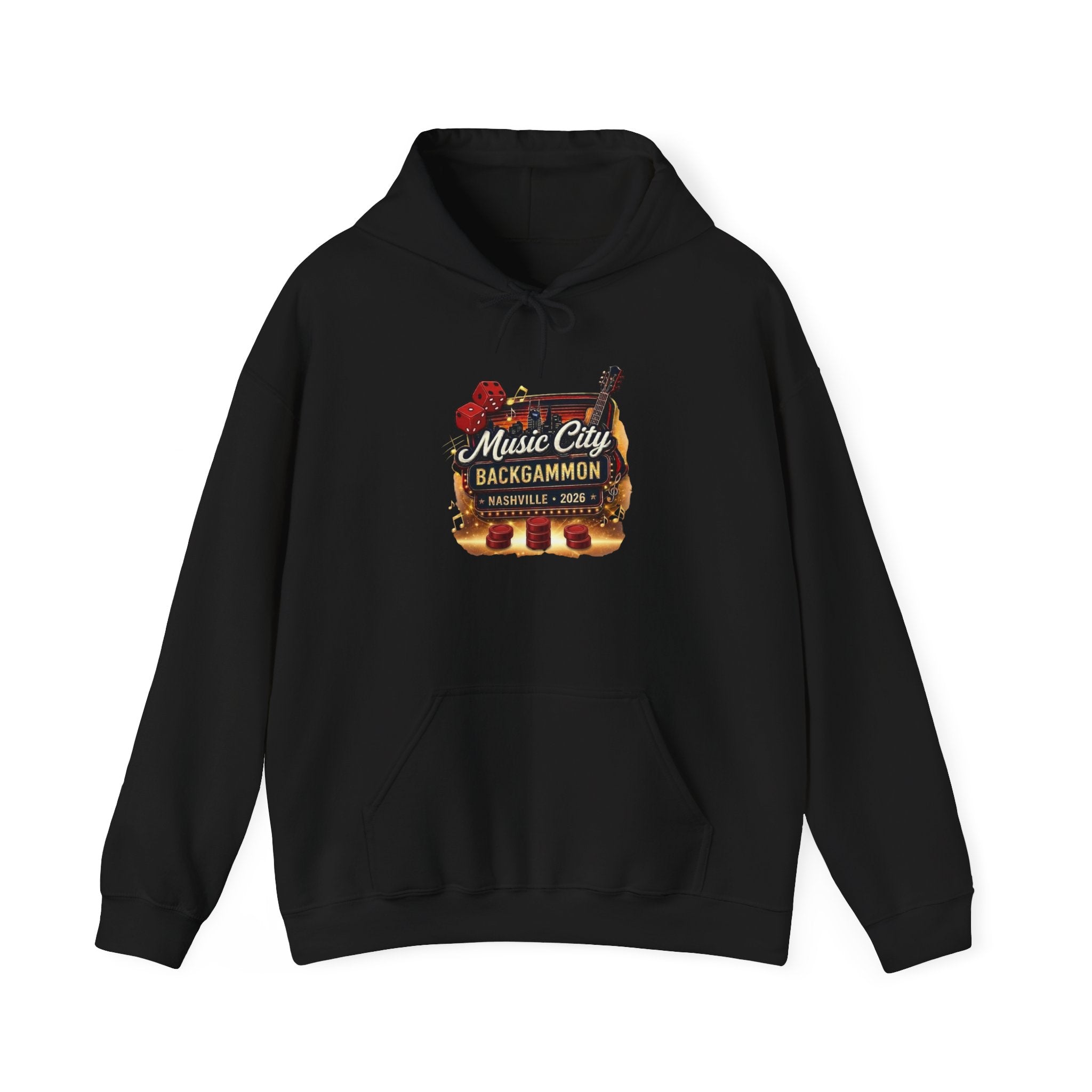 Music City Backgammon Nashville 2026 — Unisex Heavy Blend™ Hooded Sweatshirt