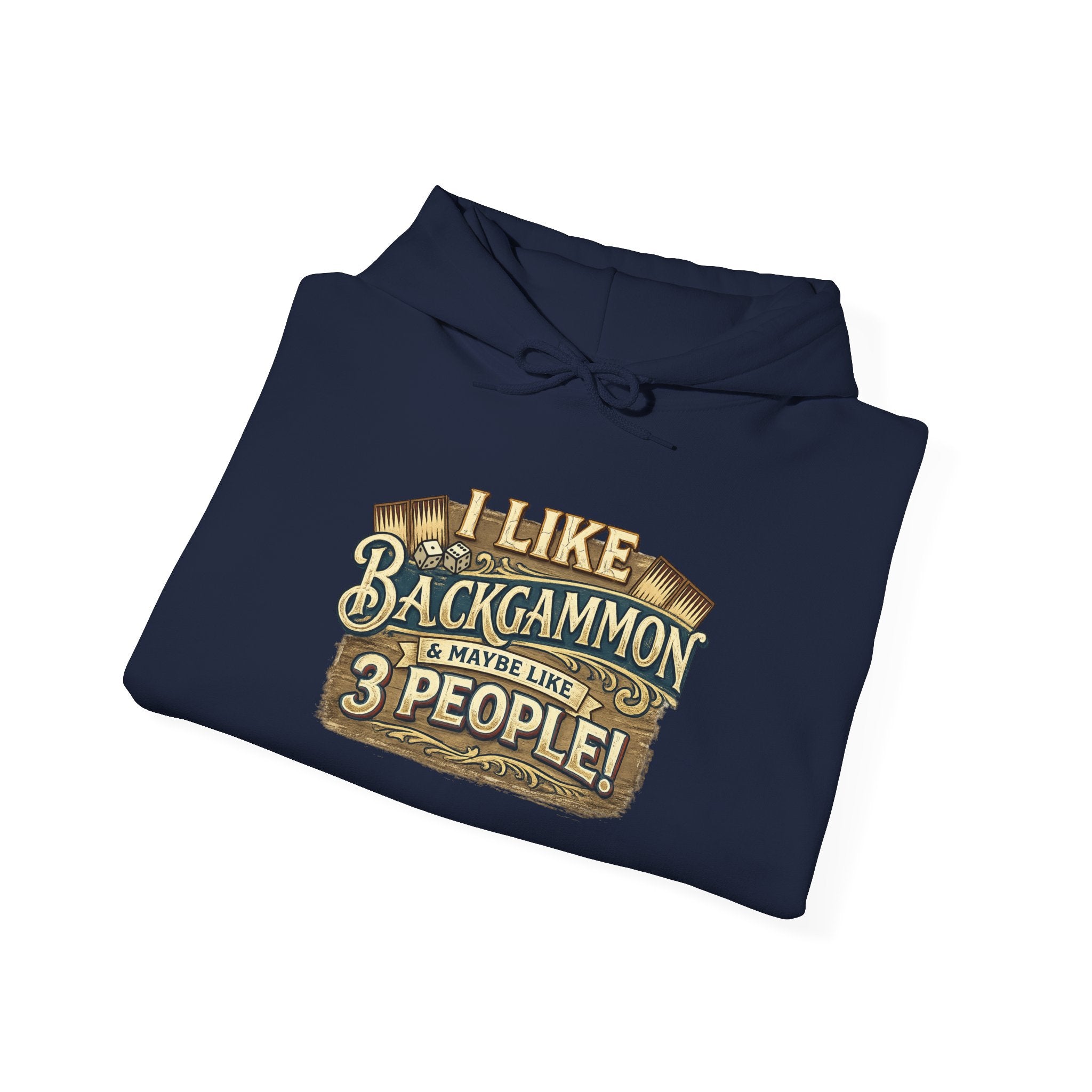 I Like Backgammon & Maybe Like 3 People Unisex Heavy Blend™ Hooded Sweatshirt