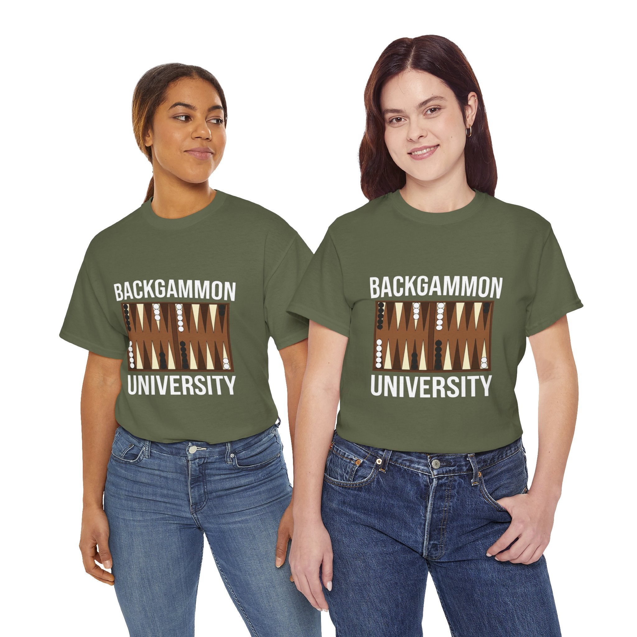 Backgammon University T-Shirt | Retro Game Pattern Tee