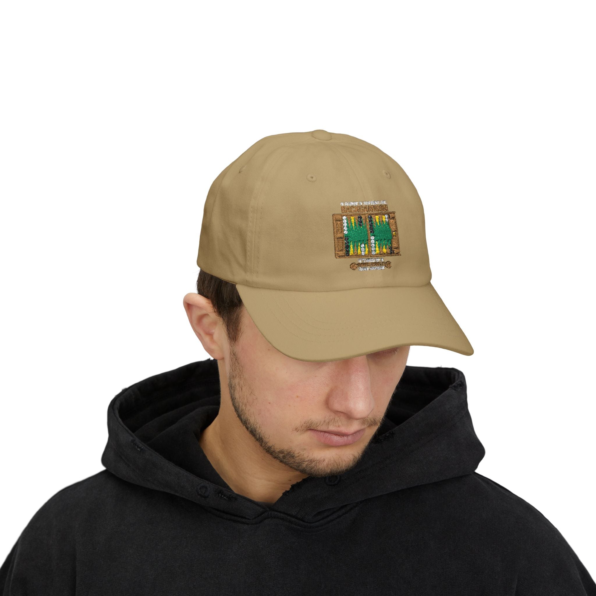 "It's Okay If You Don't Like Backgammon"Dad Cap — Embroidered Backgammon Board Vintage Game Hat