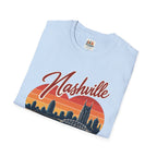 Nashville Backgammon T‑Shirt — Vintage Skyline Game Night Tee
