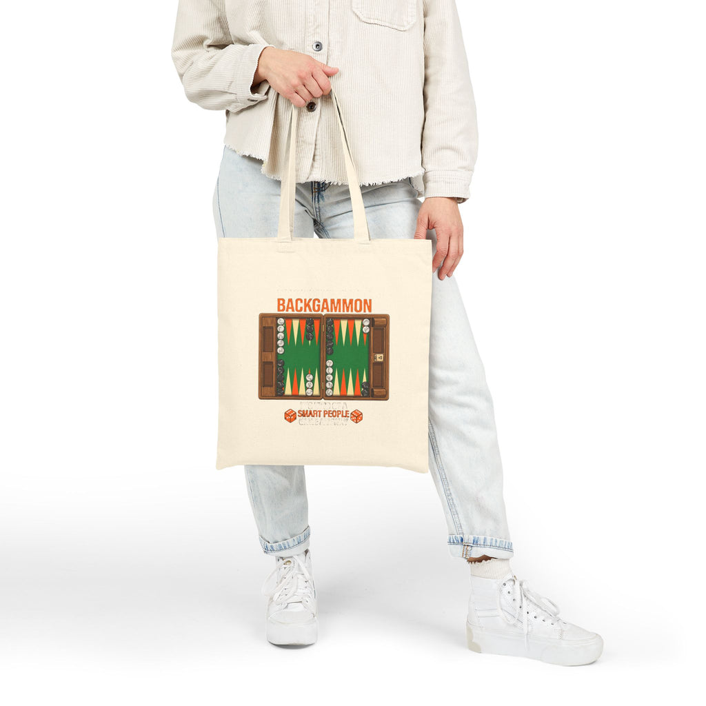"It's Okay If You Don't Like Backgammon" Canvas Tote Bag — 'Backgammon' Game Board Design for Players & Gifts