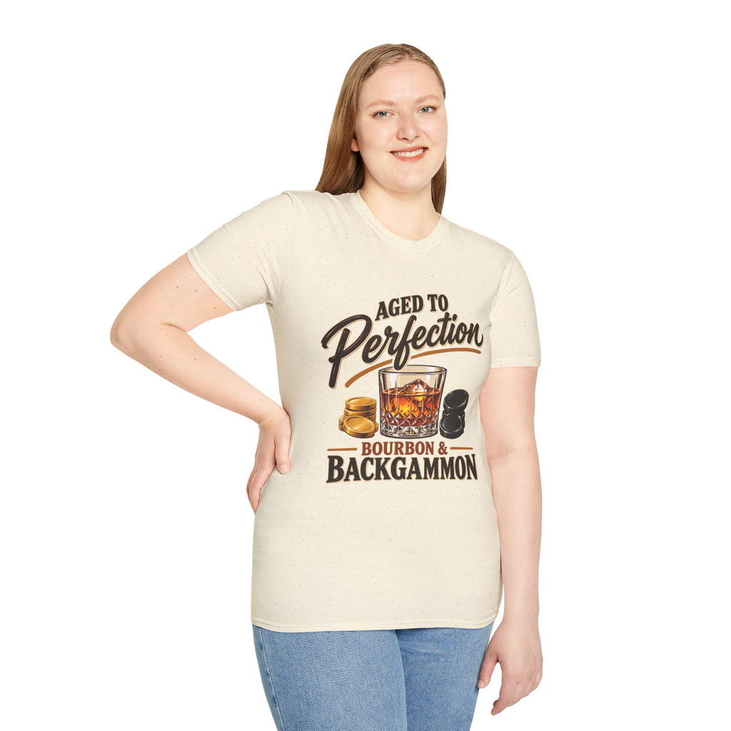 Aged to Perfection – Bourbon & Backgammon T-Shirt