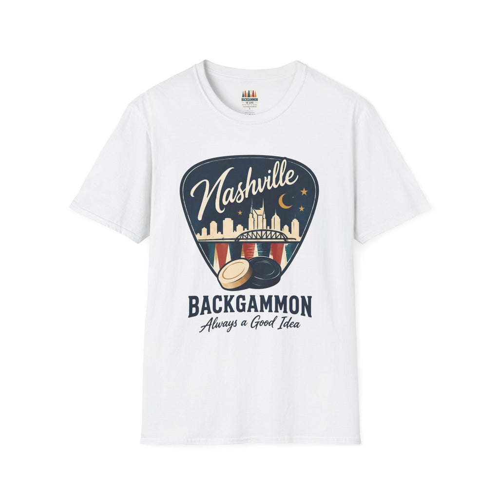 Nashville and Backgammon 2 T-Shirt — "Always a Good Idea" Vintage City Game Tee