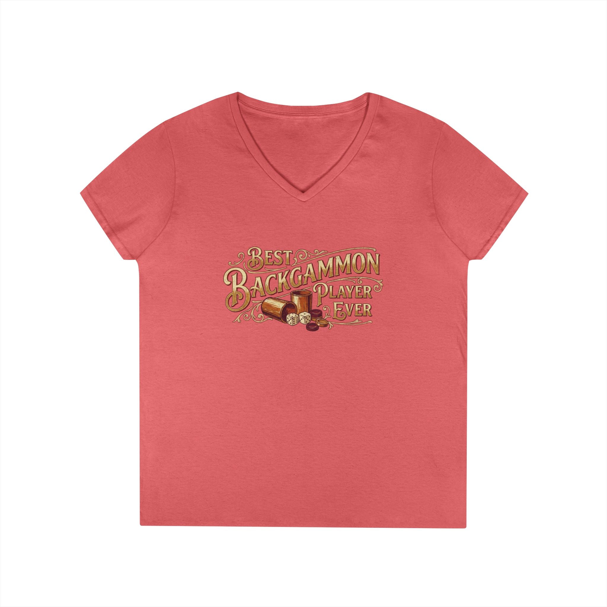 Best Backgammon Player Ever Ladies V-Neck T-shirt