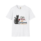 cats wine and backgammon 2 T-Shirt