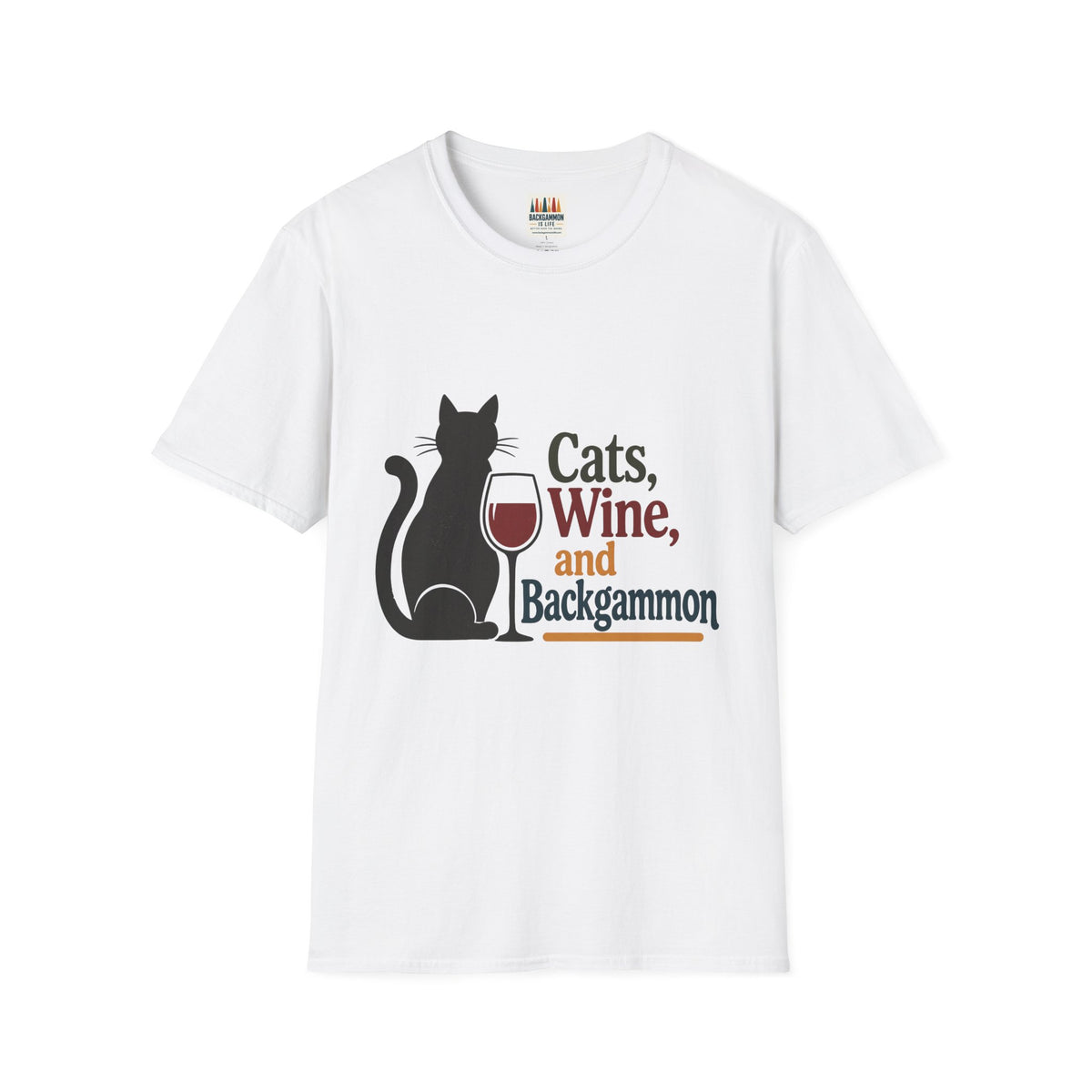 cats wine and backgammon 2 T-Shirt