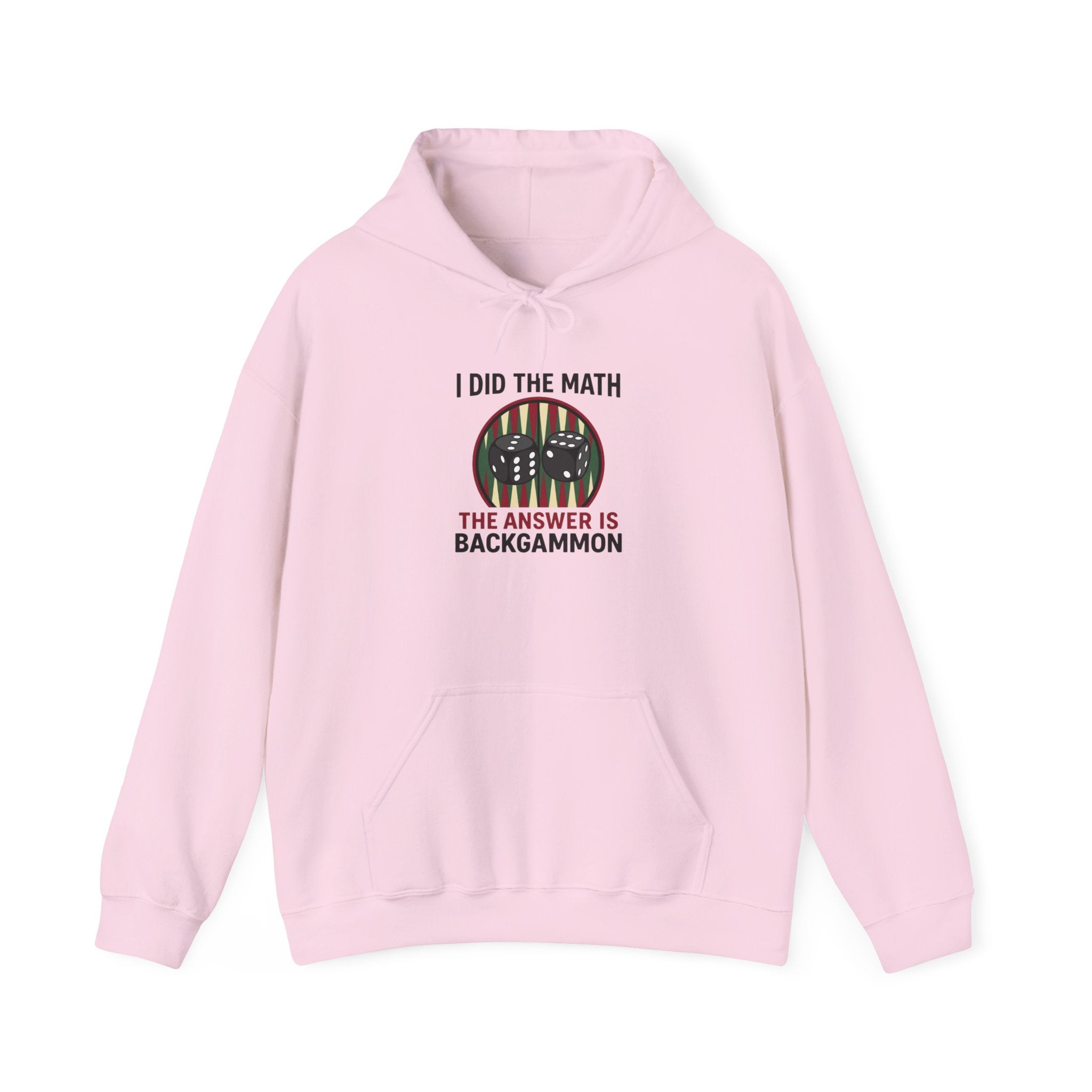I Did The Math, The Answer Is Backgammon Unisex Heavy Blend™ Hooded Sweatshirt –  Cozy Game Night Sweatshirt