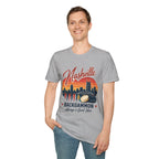 Nashville Backgammon T‑Shirt — Vintage Skyline Game Night Tee