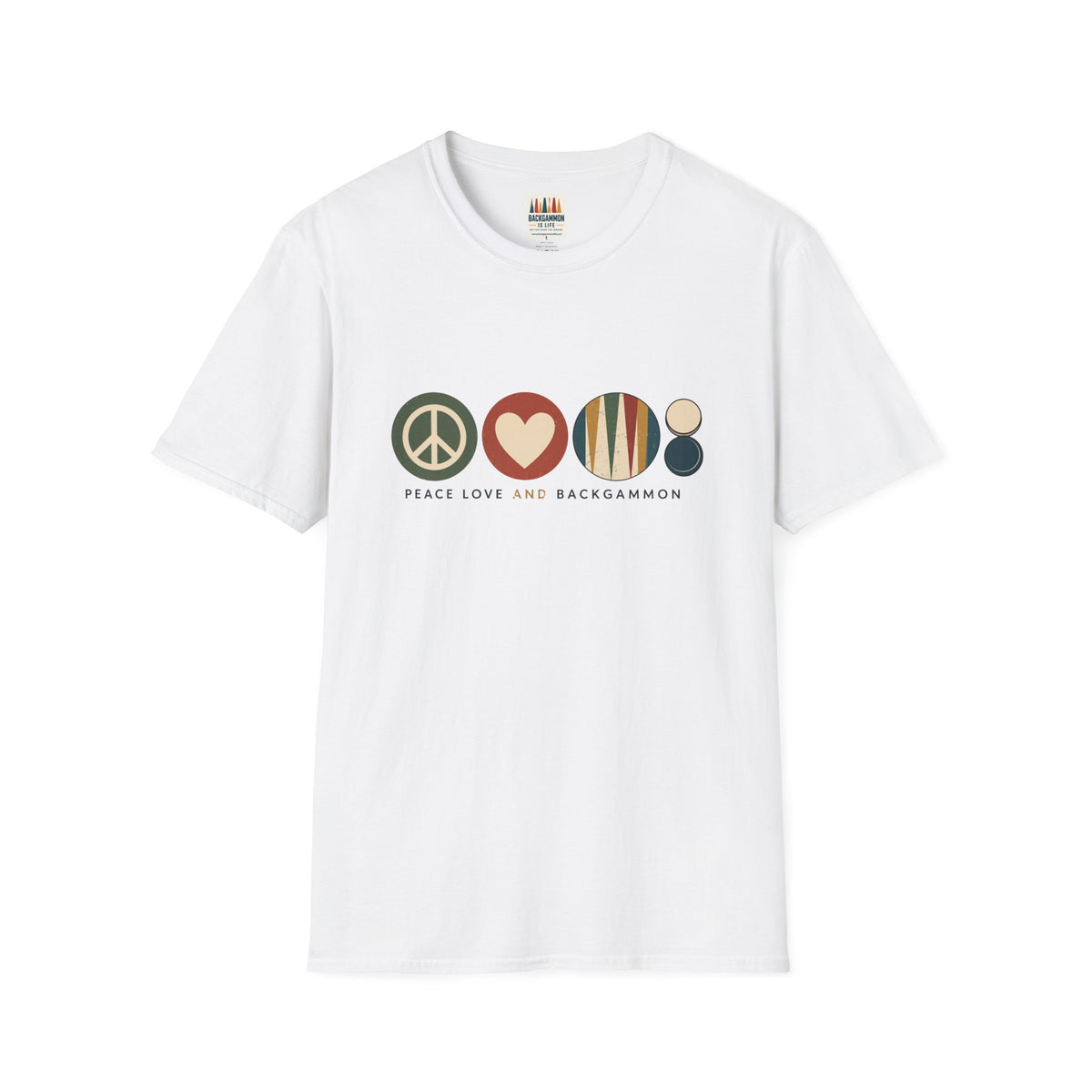 Peace Love and Backgammon 2 T-Shirt