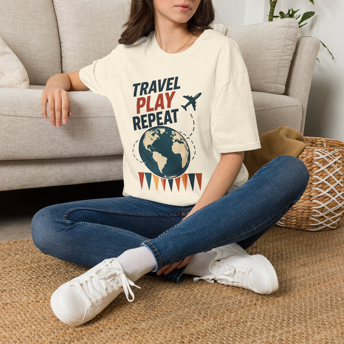 Travel Play Repeat T-Shirt – Backgammon