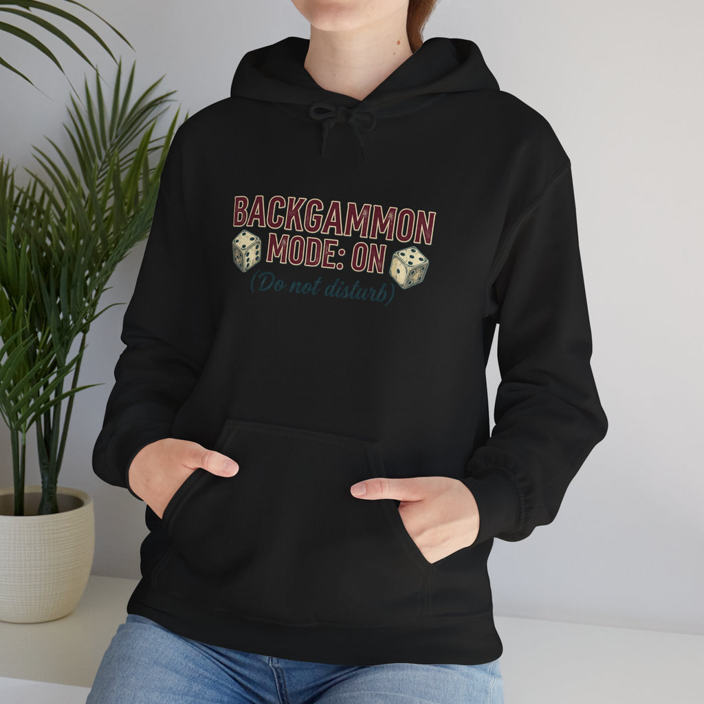 Backgammon Mode: On. Do Not Disturb Unisex Heavy Blend™ Hooded Sweatshirt