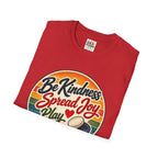 Backgammon T-Shirt — “Be Kindness Spread Joy Play Backgammon 2” Retro Graphic Tee