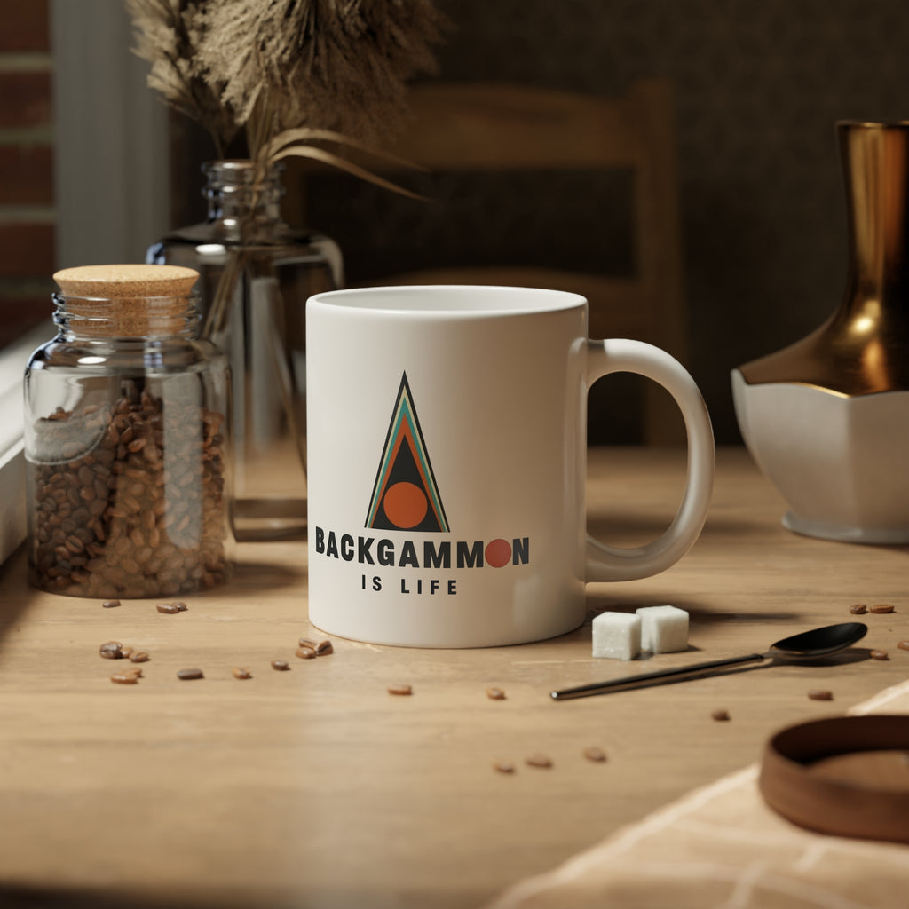 Backgammon Is Life Jumbo Mug, 20oz