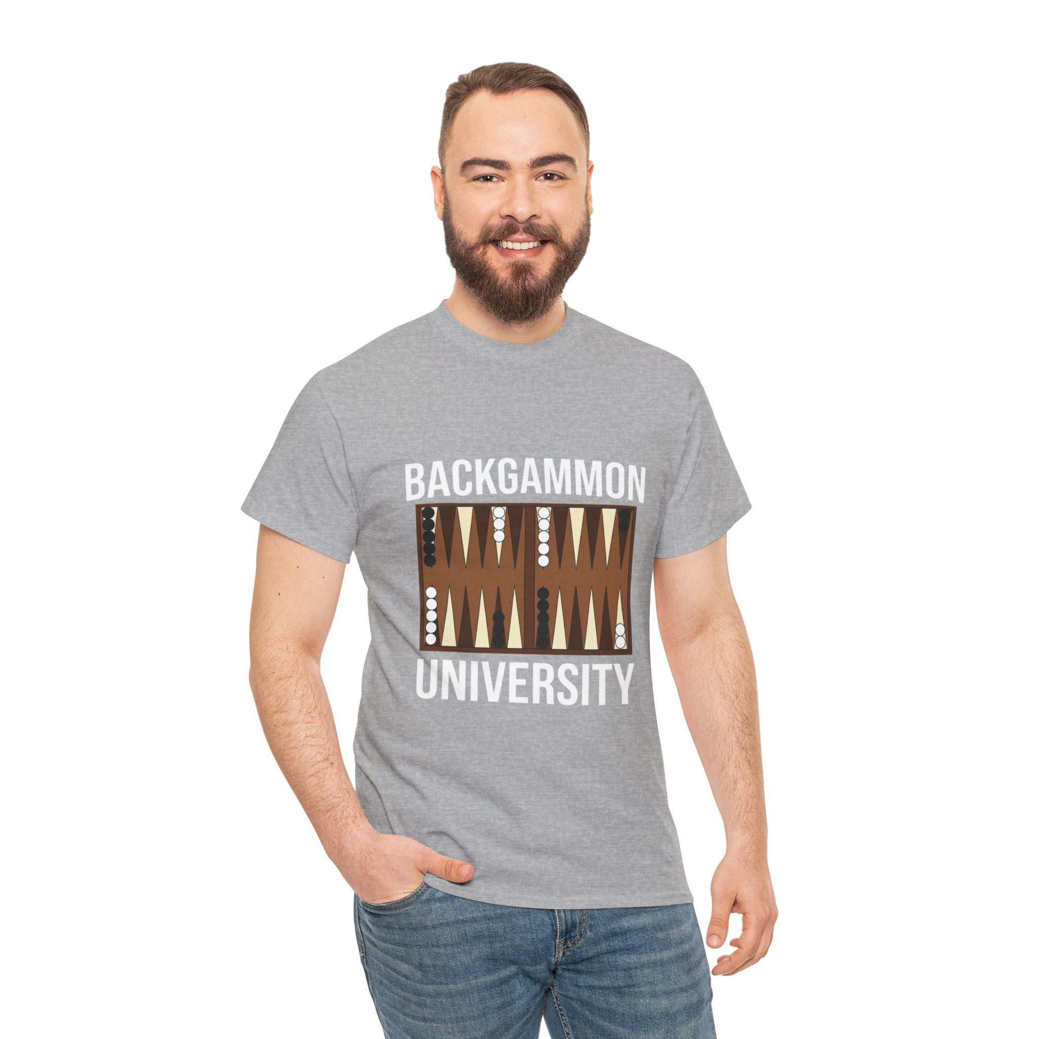 Backgammon University T-Shirt | Retro Game Pattern Tee