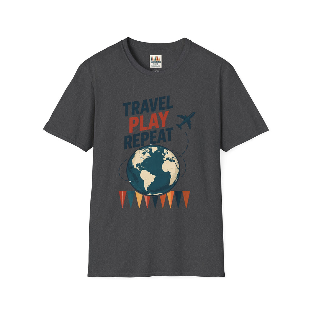 Travel Play Repeat T-Shirt – Backgammon
