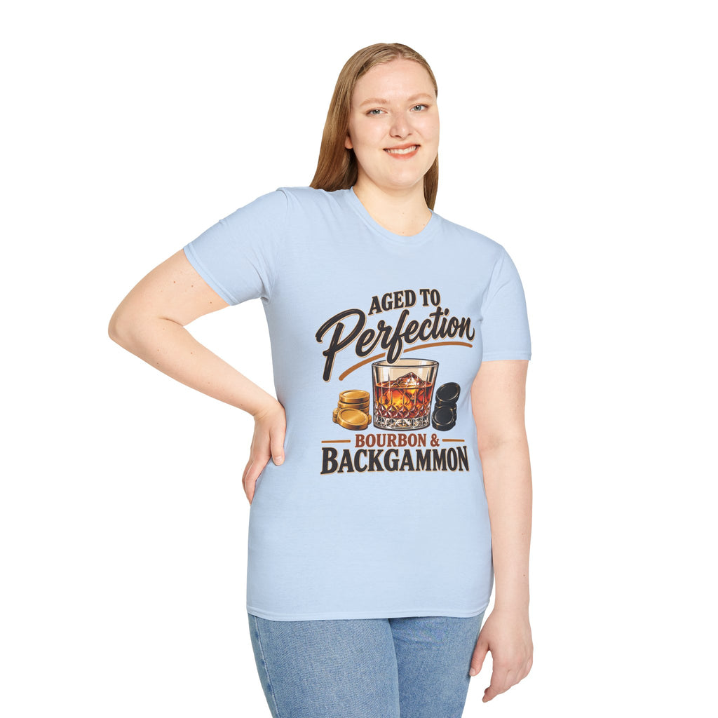 Aged to Perfection – Bourbon & Backgammon T-Shirt